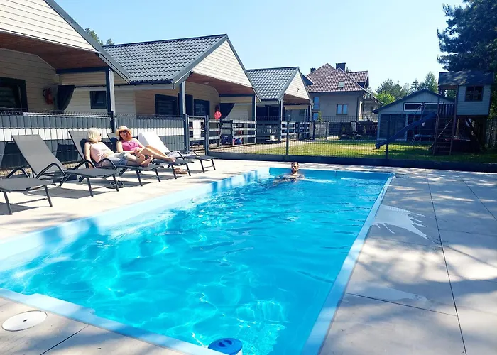 Prázdninový dům Bursztynowo Z Basenem Ostrowo (Puck)